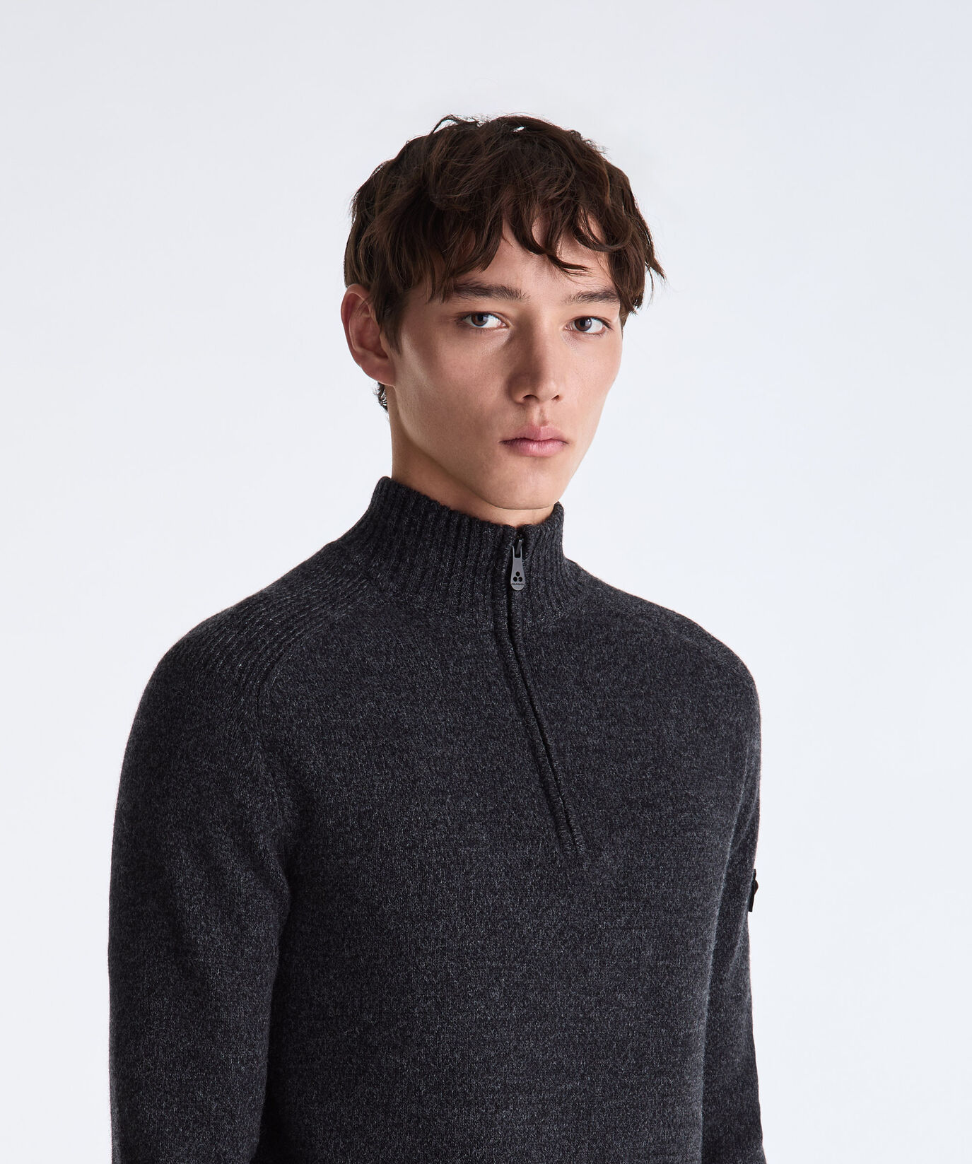 Moulin&eacute; Wool Sweater with Half Zip  Peuterey - large