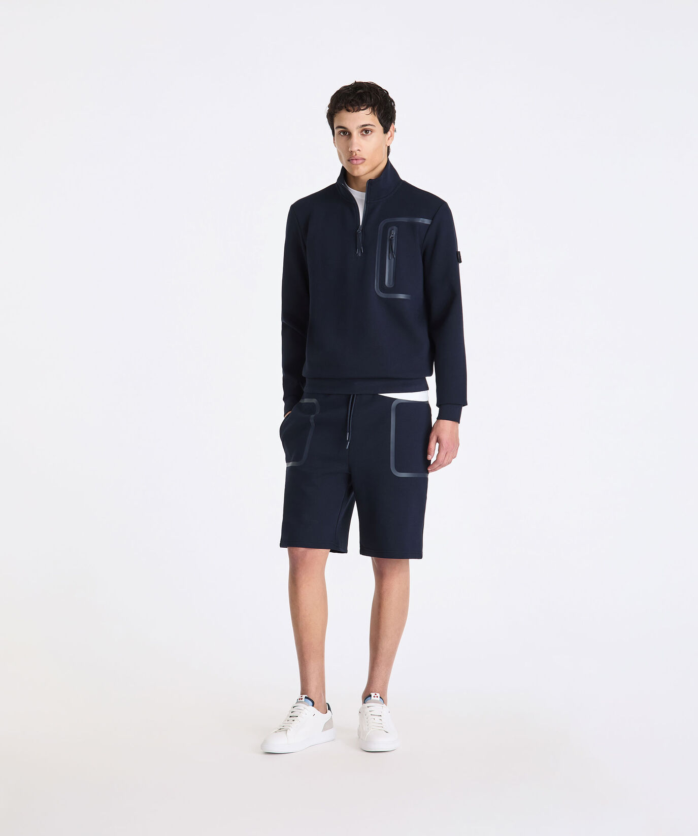 Mock-neck sweatshirt with half zip  Peuterey - large image number 0