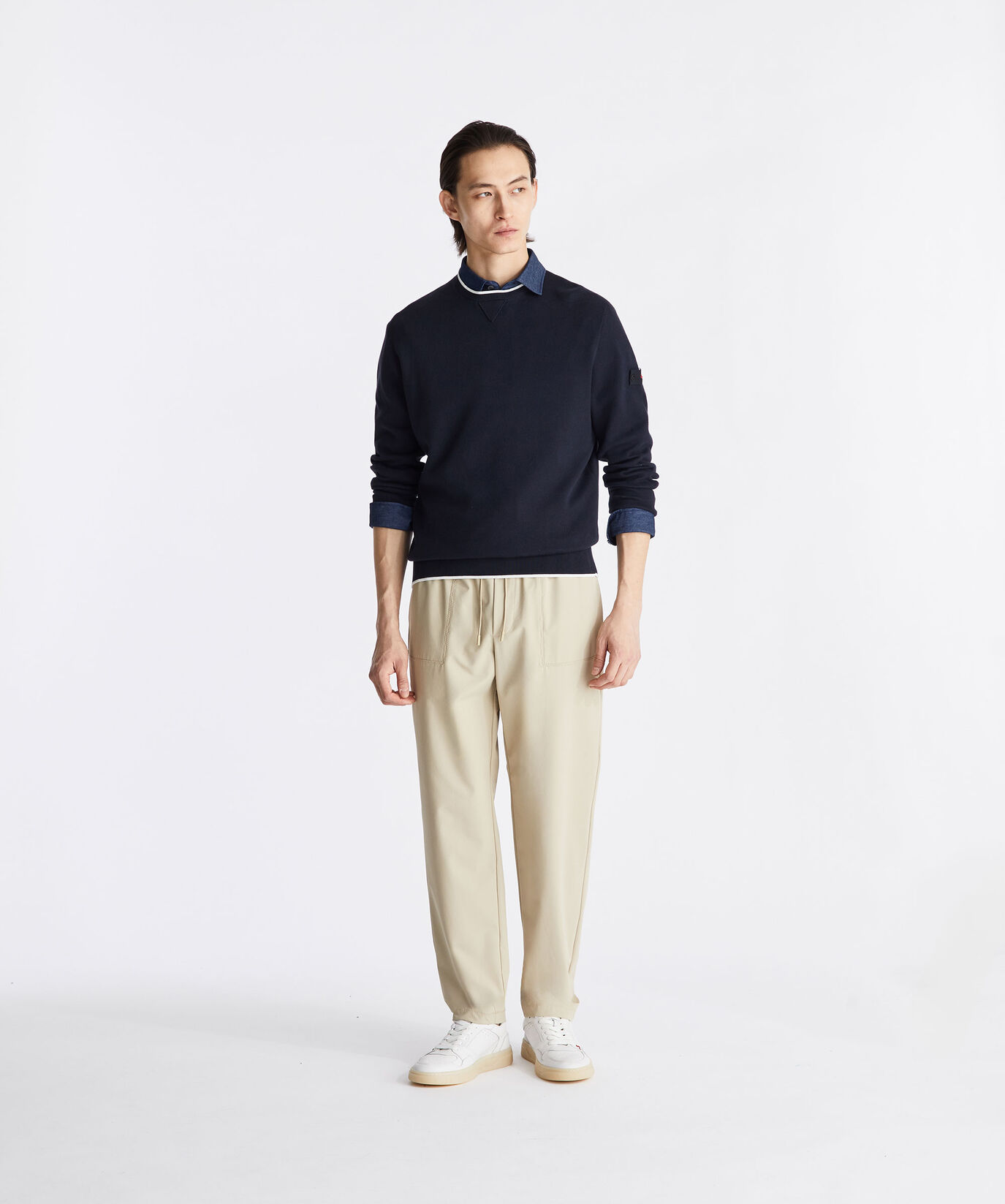 Cotton and nylon blend sweater with fleece effect  Peuterey - large image number 0