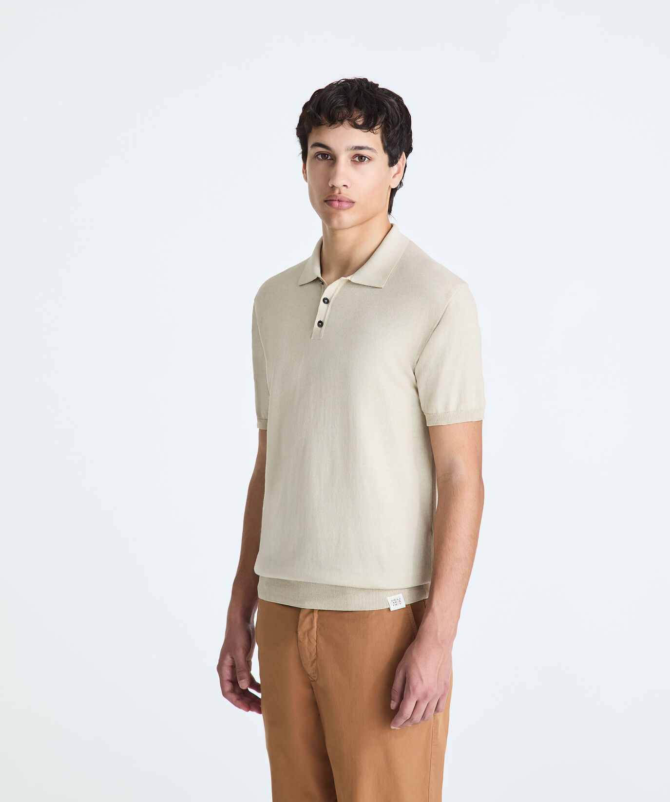 Cotton crepe knit polo shirt  Peuterey - large image number 1