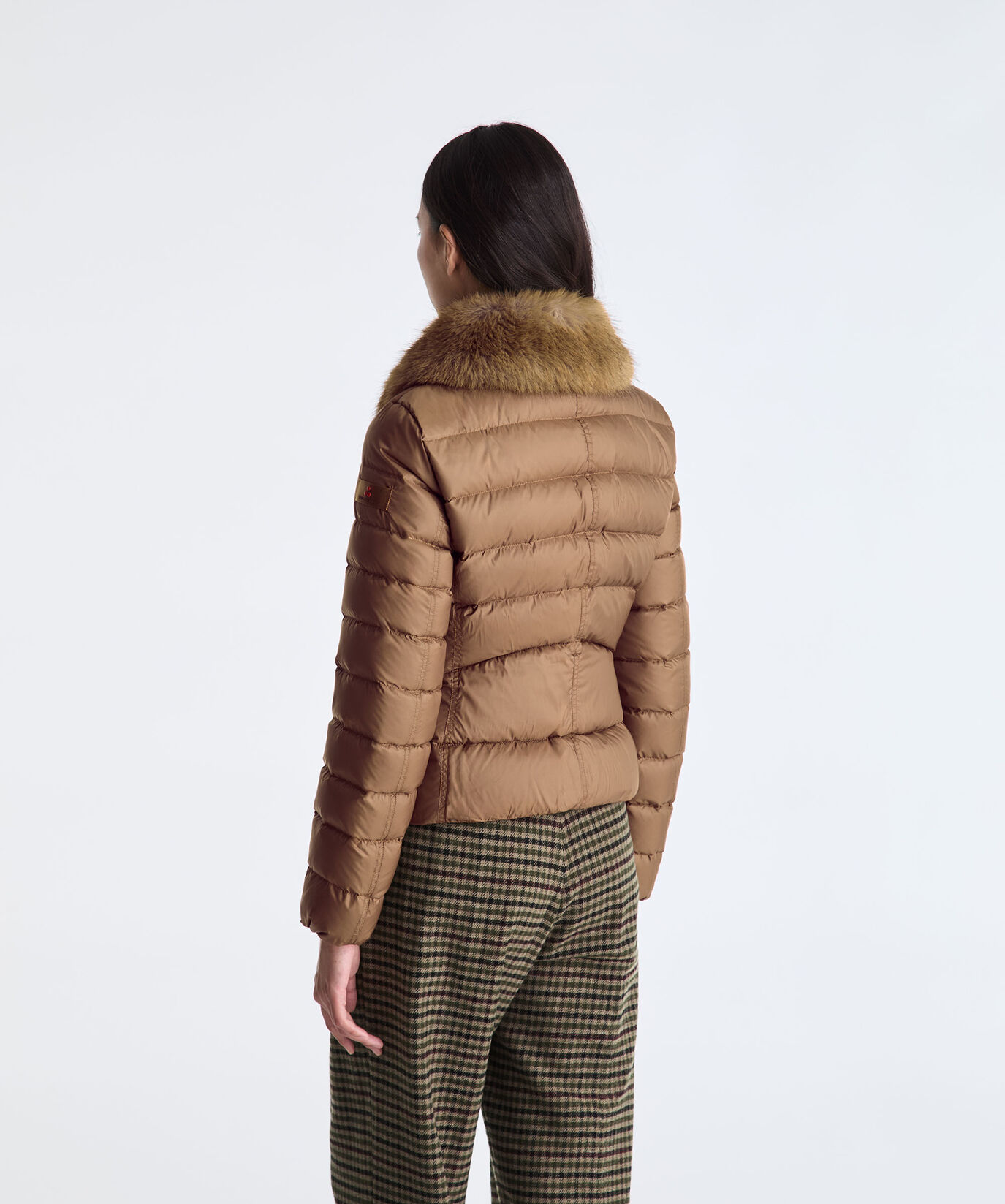 Kurze Daunenjacke mit Kunstfell  Peuterey - large