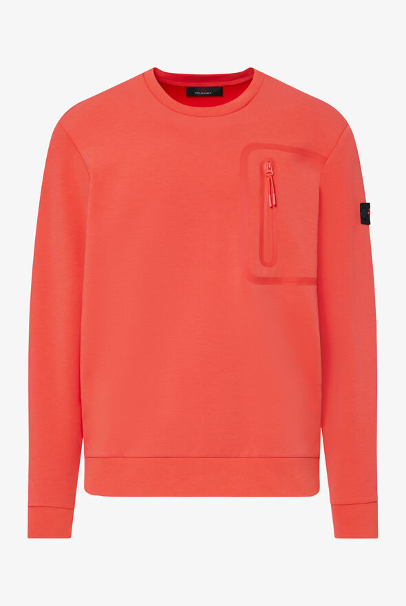 Sweat-shirt avec poche et d&eacute;tails gans&eacute;s  Peuterey - still-fondo-neutro