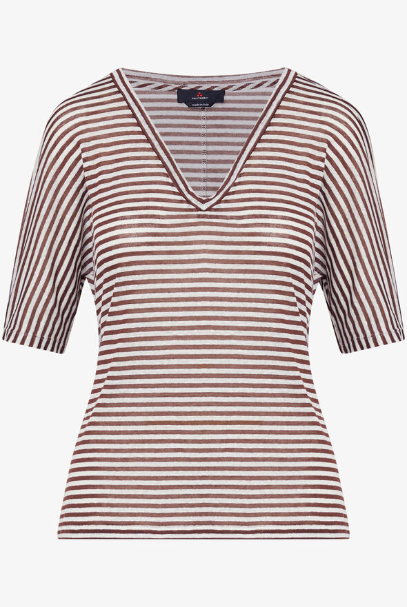 Striped V-neck T-shirt  Peuterey - still-fondo-neutro