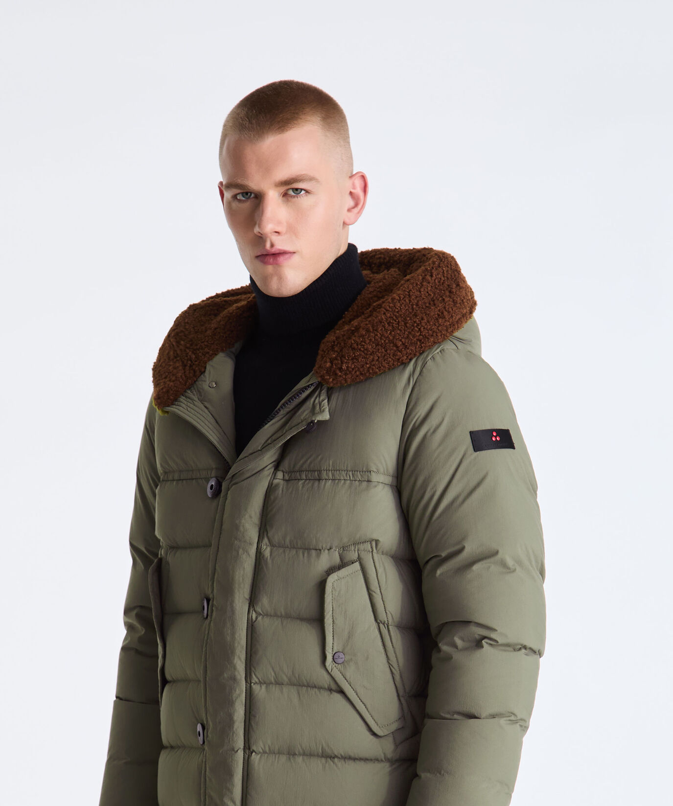 Long Down Jacket with Irregular Quilting  Peuterey - large