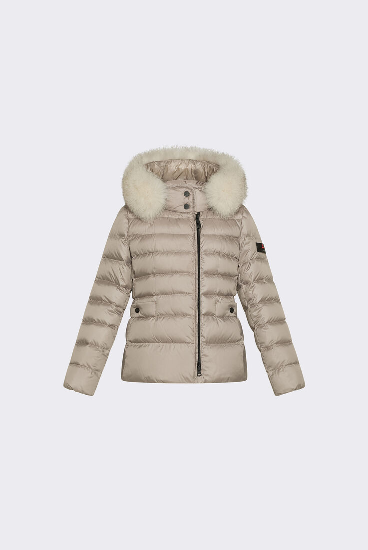 Short Hooded Down Jacket with Fur  Peuterey - medium