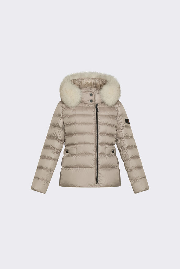 Short Hooded Down Jacket with Fur  Peuterey - medium