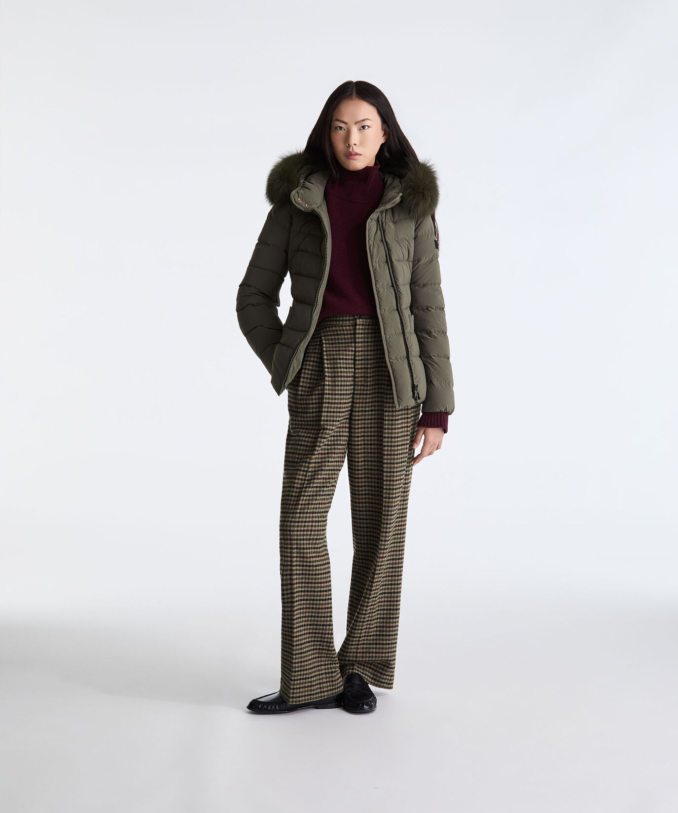Hooded Down Jacket with Fur  Peuterey - large image number 0