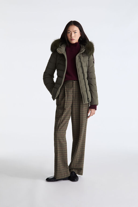 Short Hooded Down Jacket with Fur  Peuterey - medium