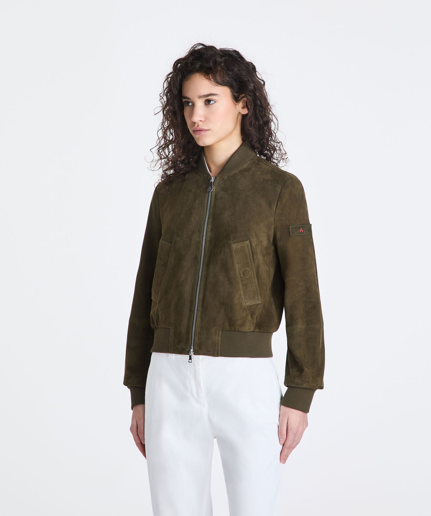 Cazadora b&oacute;mber corta de ante  Peuterey - large image number 1