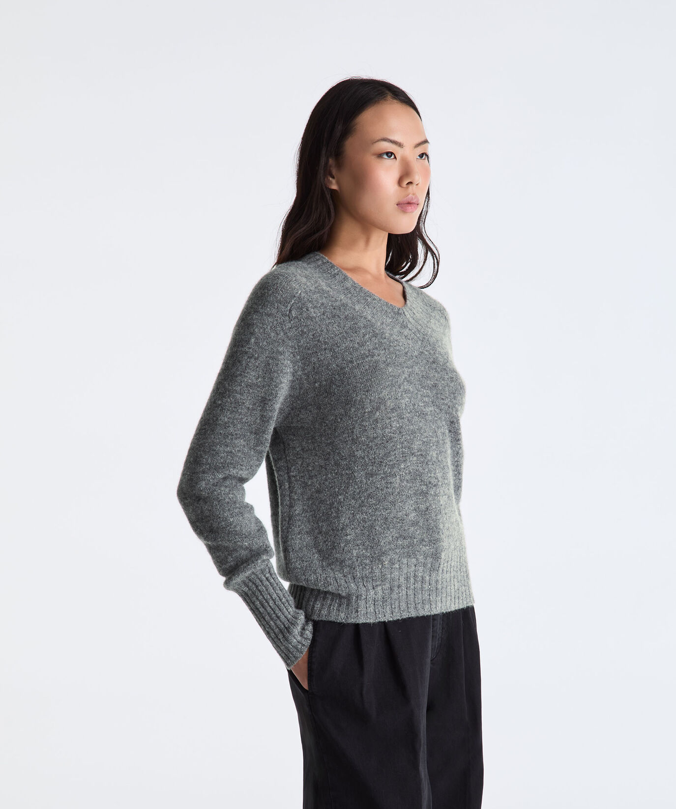 Pullover mit V-Ausschnitt aus einer Alpaka-Mischung  Peuterey - large image number 1