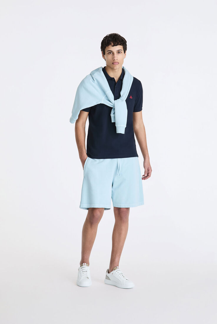 Cotton pique polo shirt with embroidered logo  Peuterey - medium