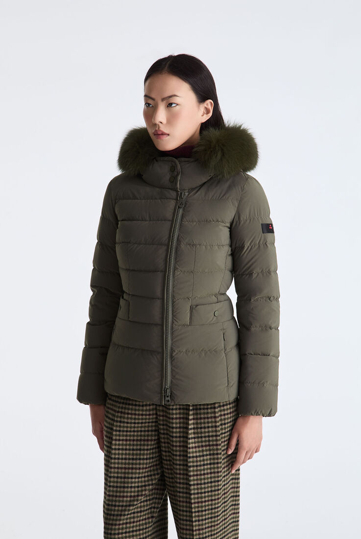 Short Hooded Down Jacket with Fur  Peuterey - medium
