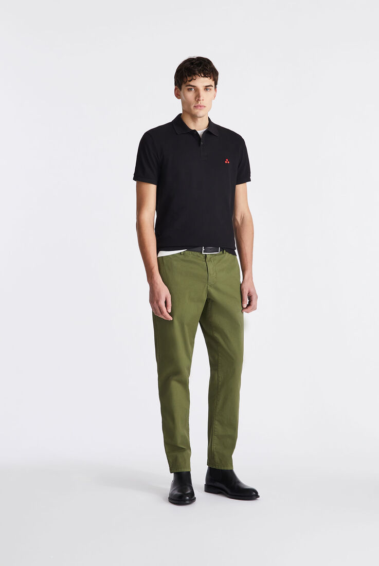 Cotton pique polo shirt with embroidered logo  Peuterey - medium