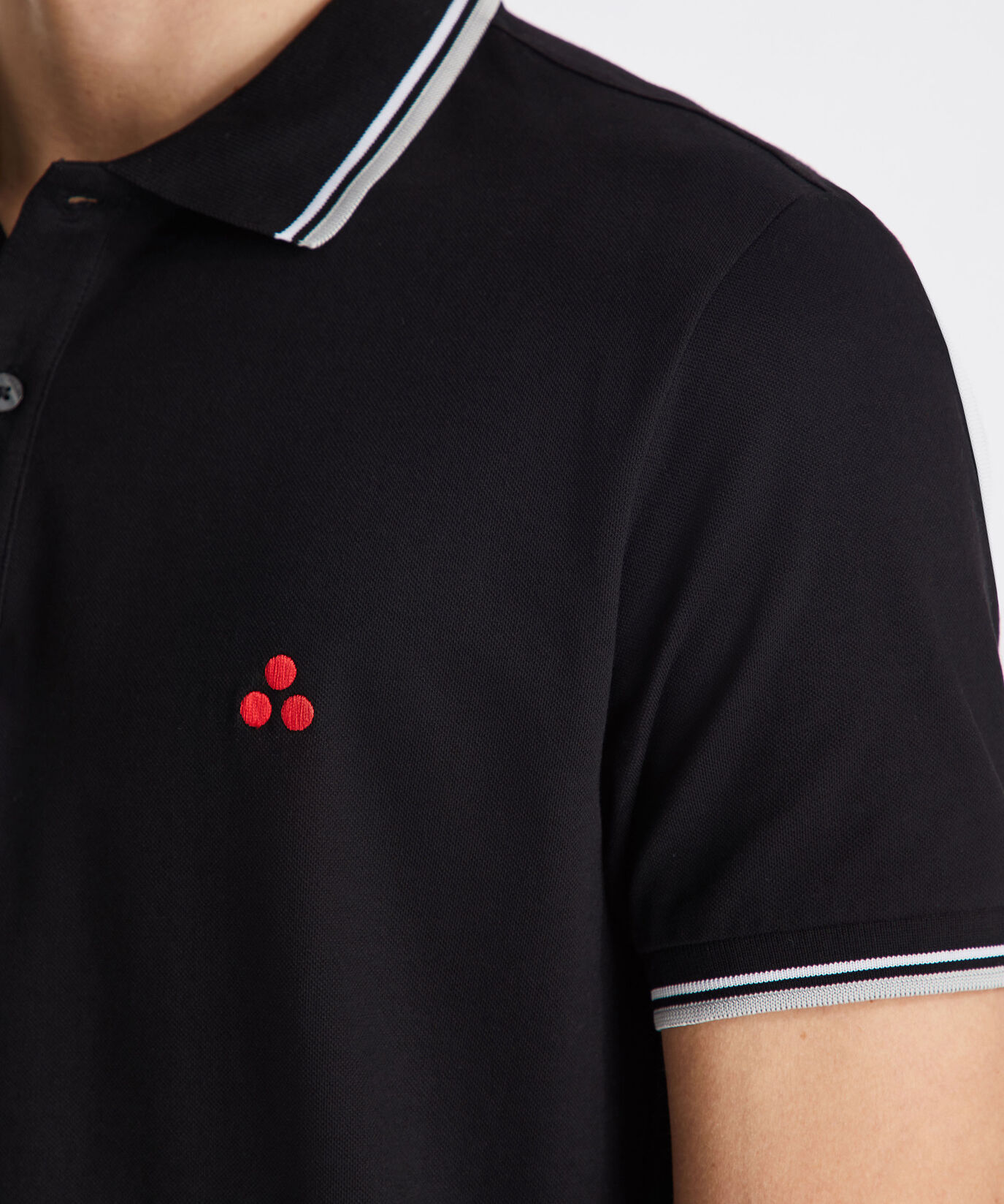 Stretch cotton pique polo shirt  Peuterey - large image number 4