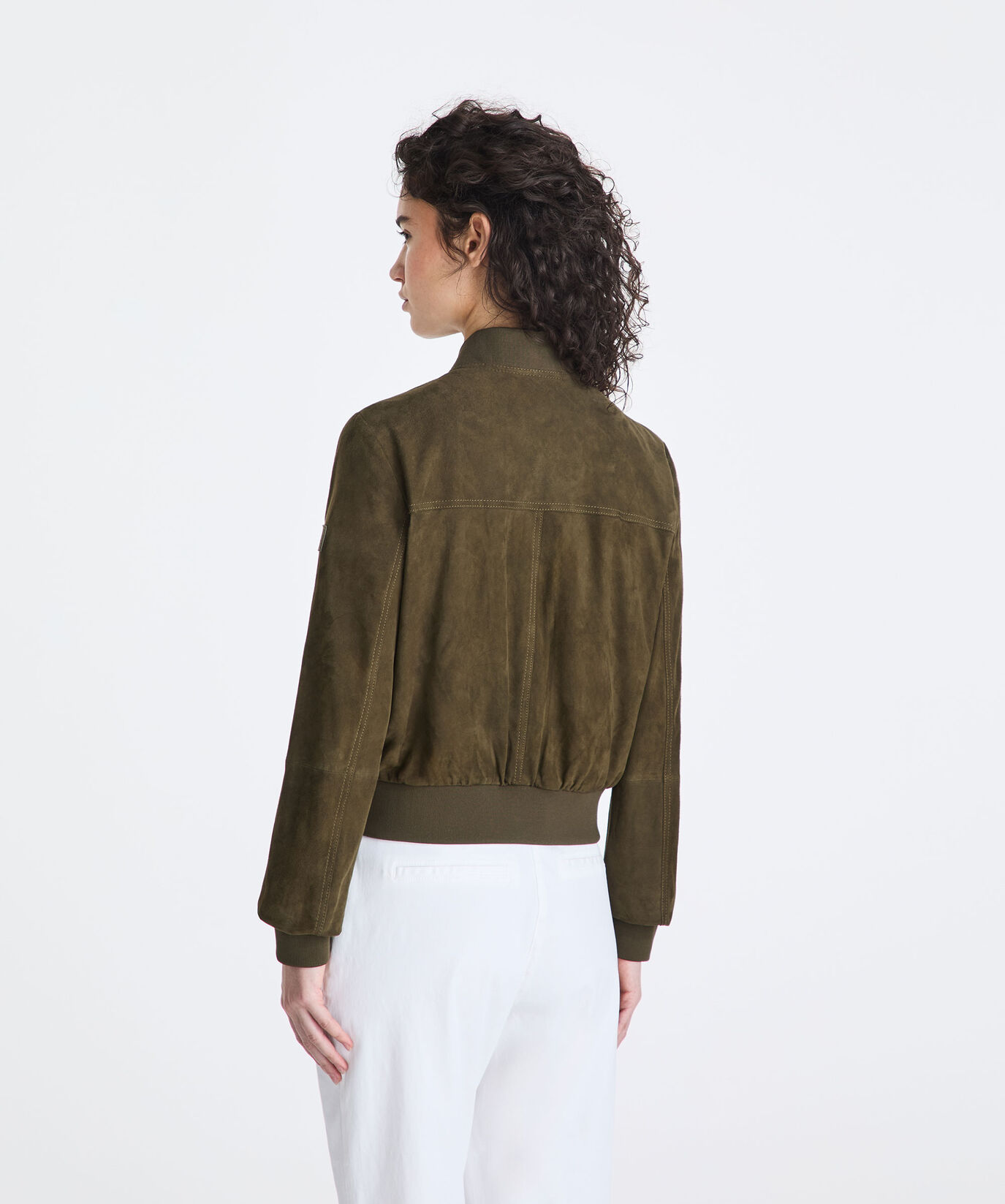 Blouson bomber court en daim  Peuterey - large