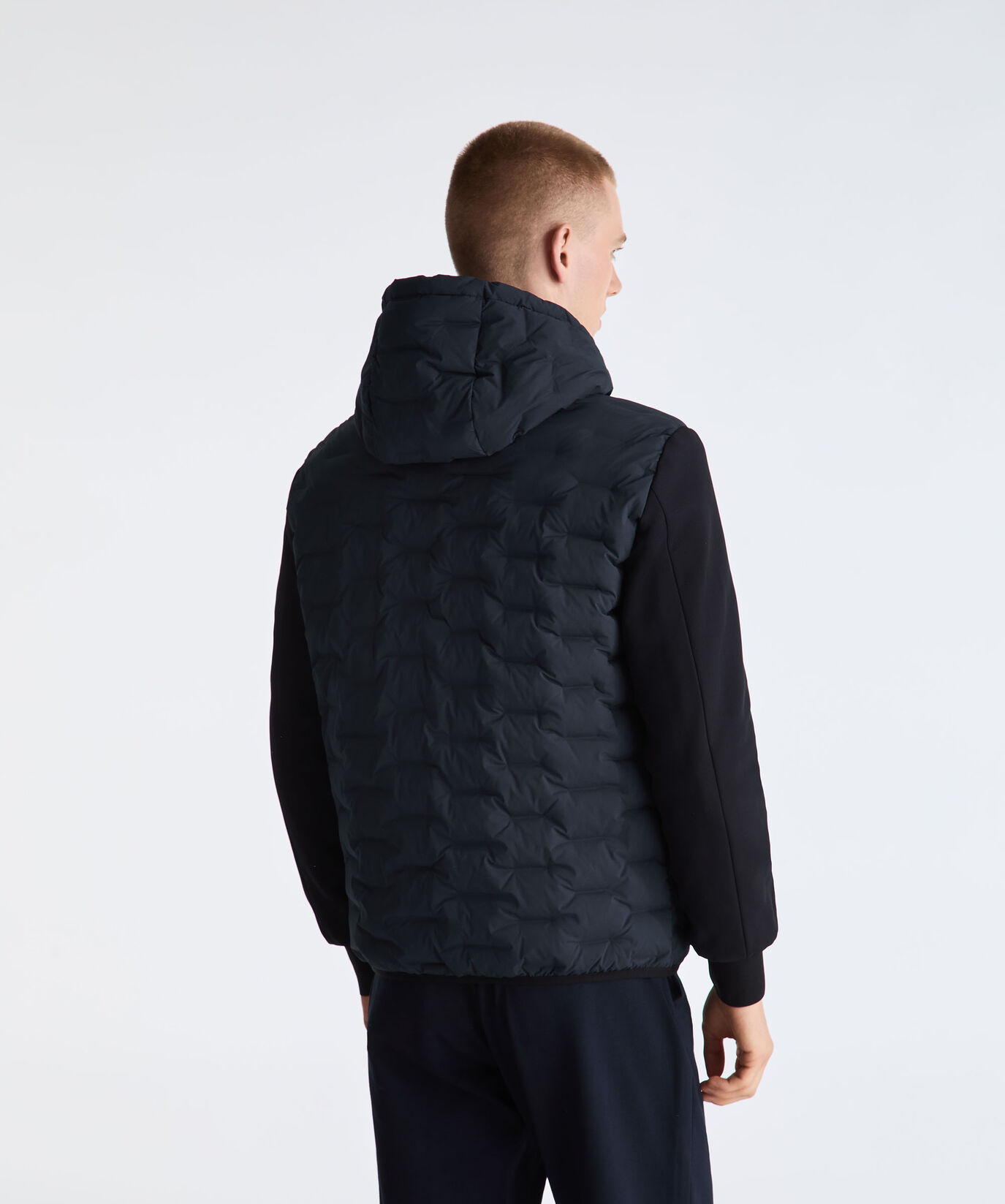 Double-Fabric Jacket with Geometric Quilting  Peuterey - large