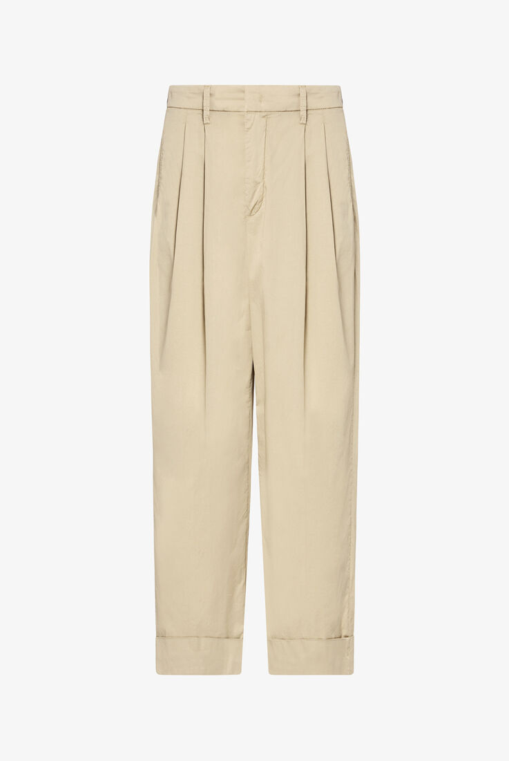 High-waisted cotton poplin trousers  Peuterey - still-fondo-neutro