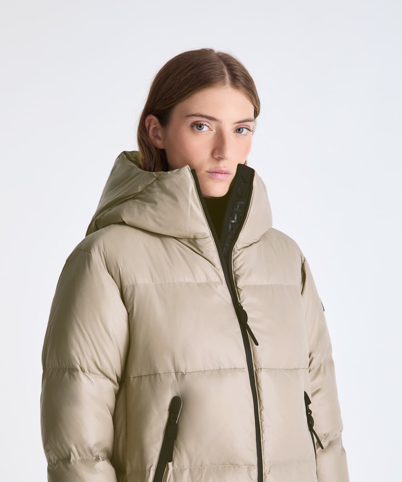 Long Shiny Nylon Down Jacket  Peuterey - large image number 3