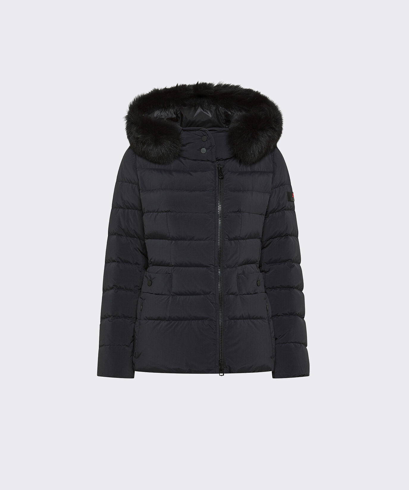 Short Hooded Down Jacket with Fur  Peuterey - large