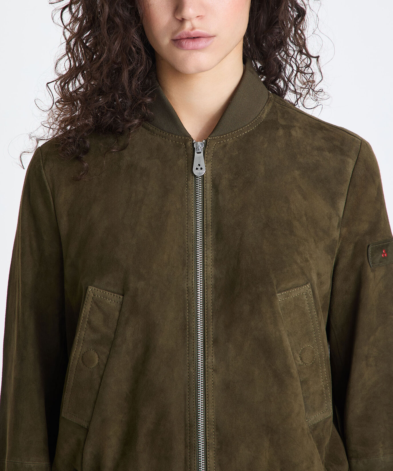 Kurze Bomberjacke aus Wildleder  Peuterey - large