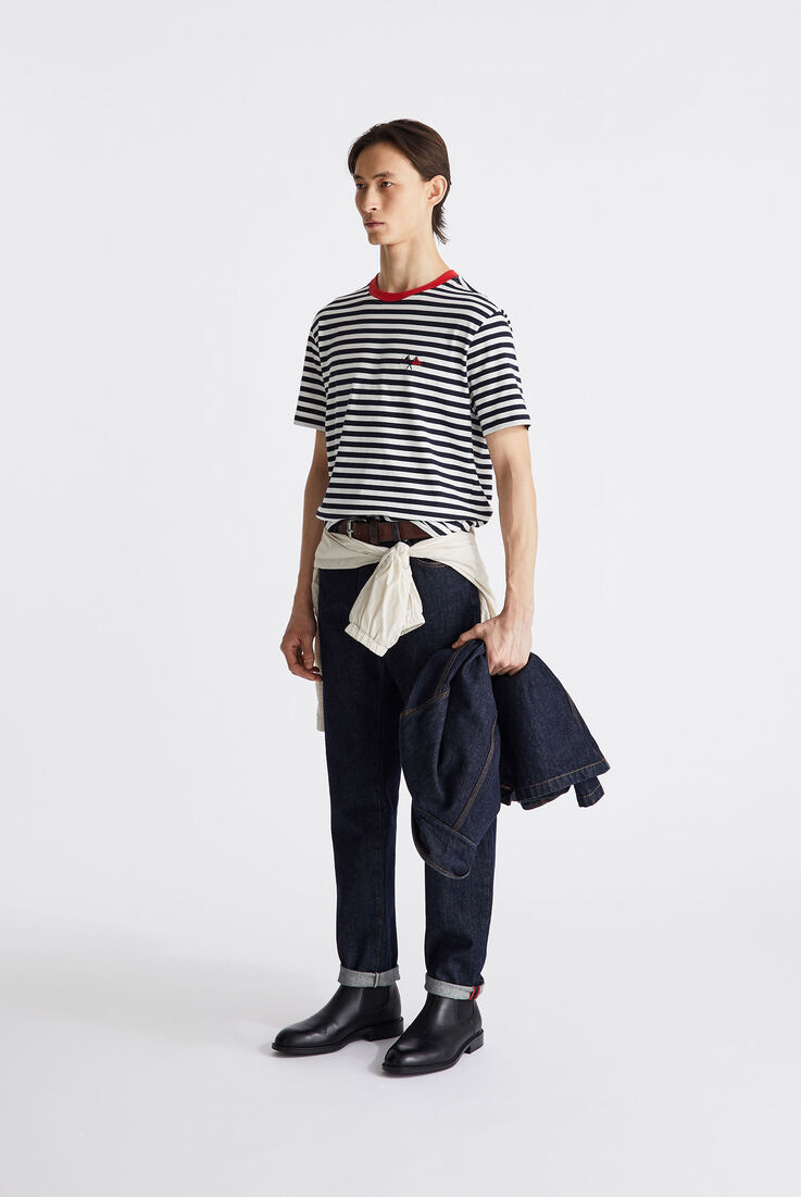 Striped T-shirt with contrasting-colour collar  Peuterey - medium