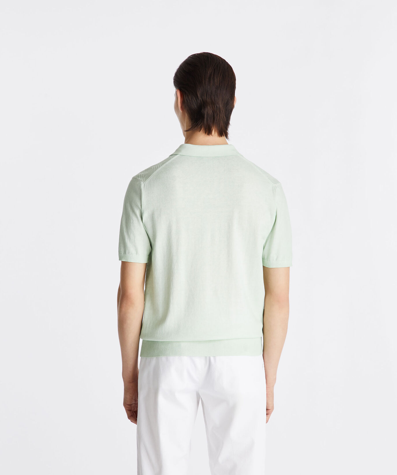 Garment-dyed cotton knit polo shirt  Peuterey - large