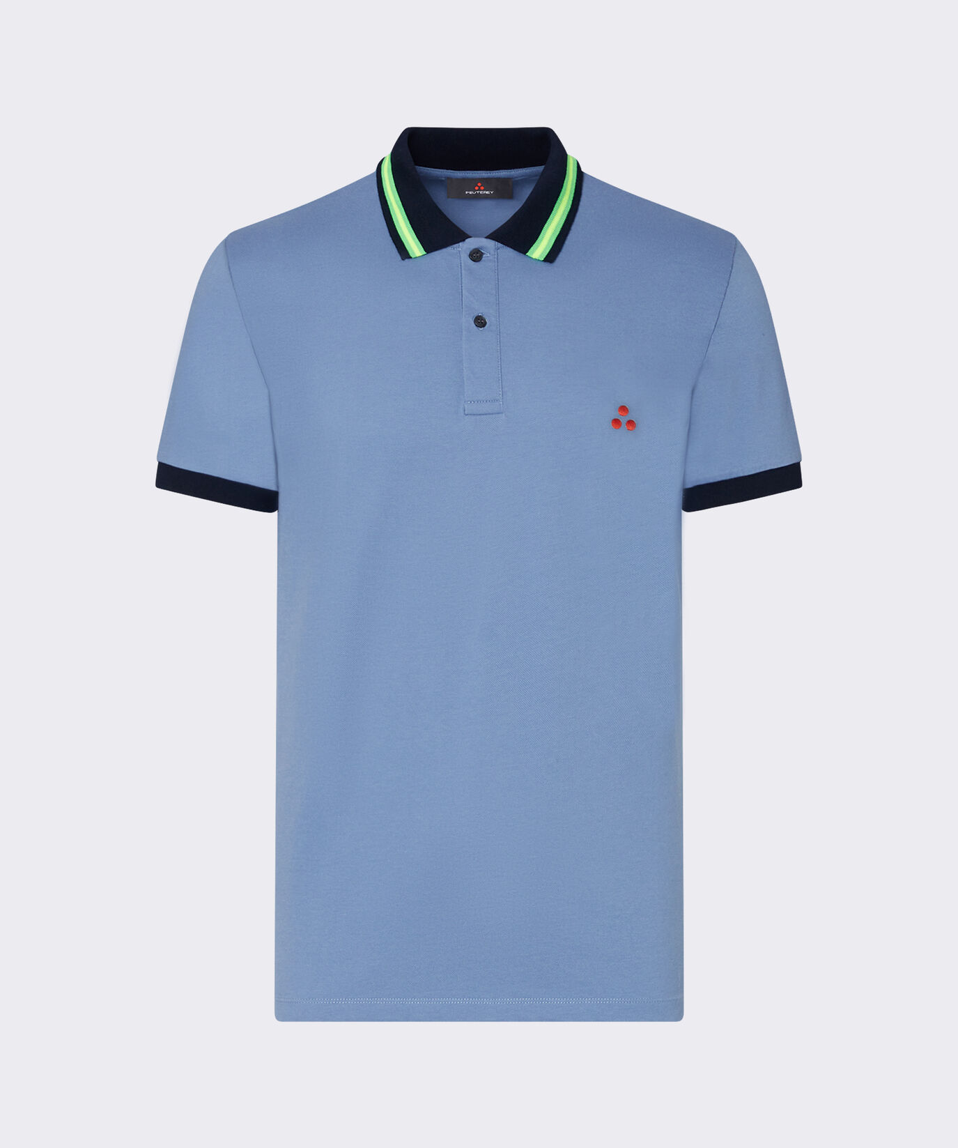 Poloshirt aus Baumwollstretch-Pikee mit Neondetails  Peuterey - large image number 4