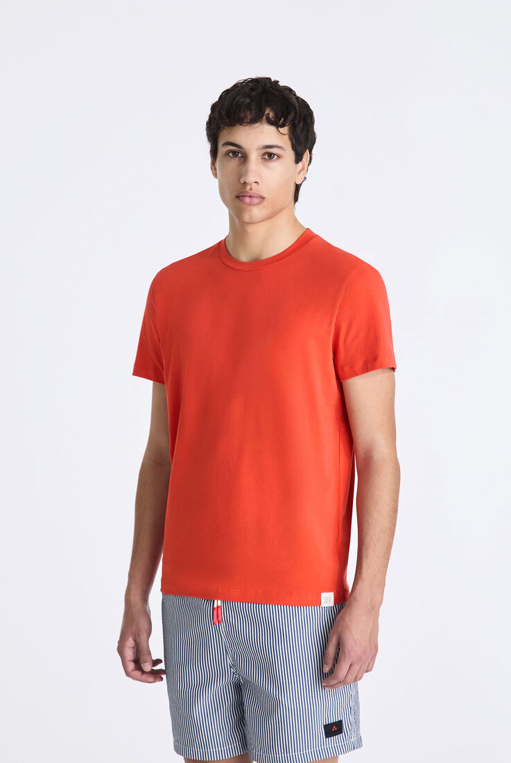 Stretch cotton T-shirt with printed logo  Peuterey - medium