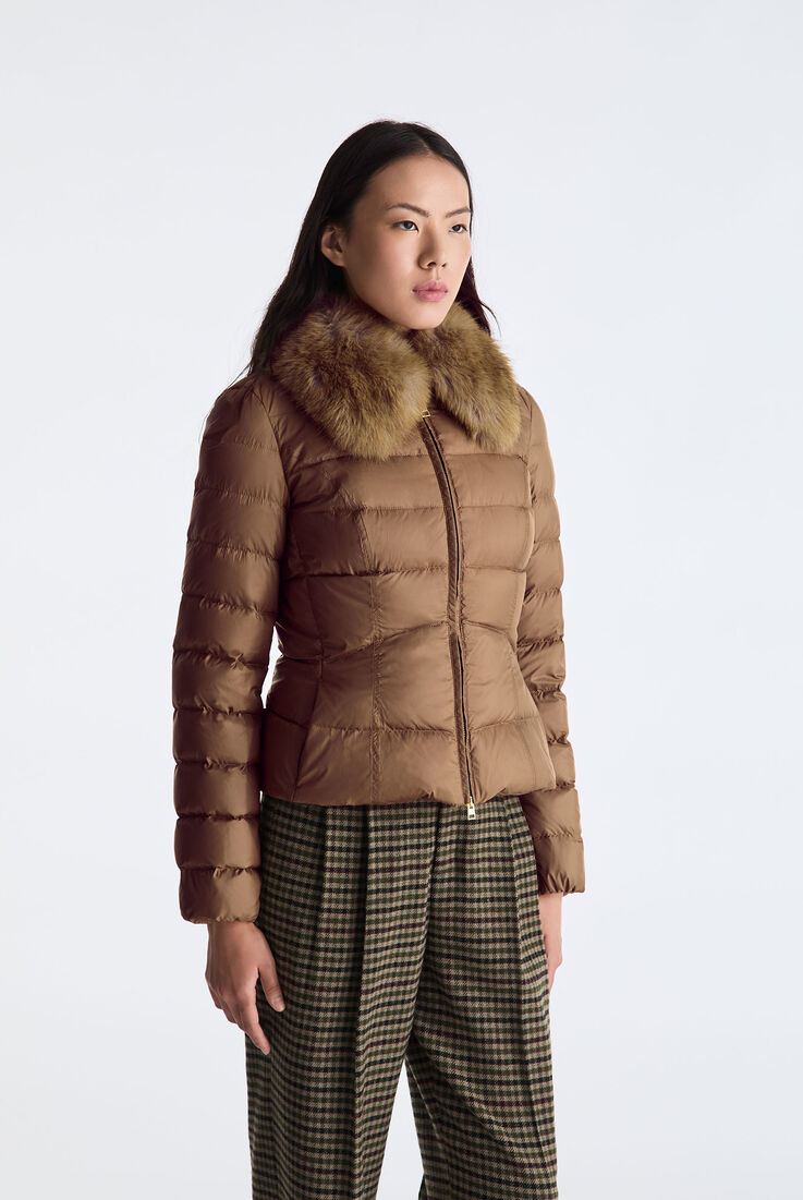 Kurze Daunenjacke mit Kunstfell  Peuterey - medium