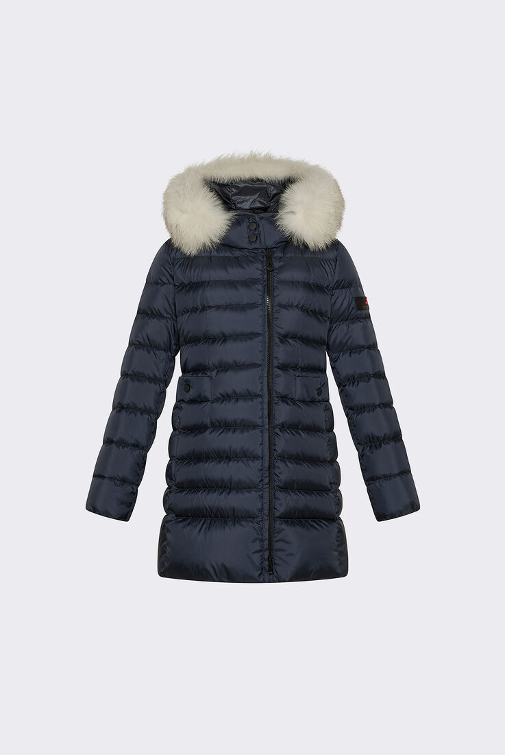 Hooded Down Jacket with Fur Edging  Peuterey - medium