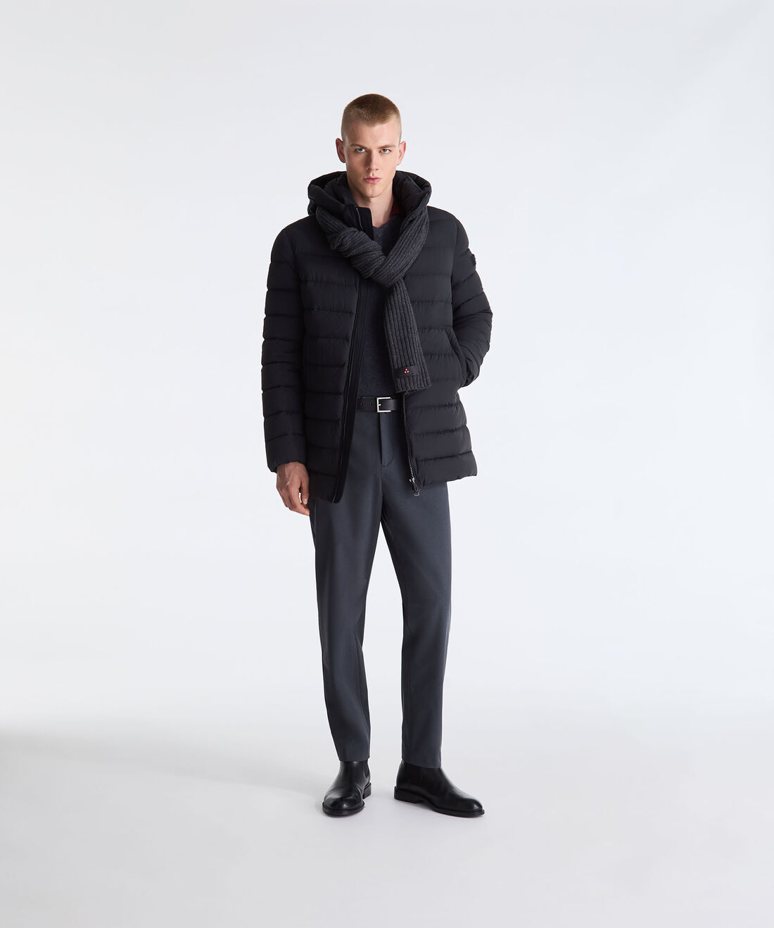Down Jacket with Irregular Quilting