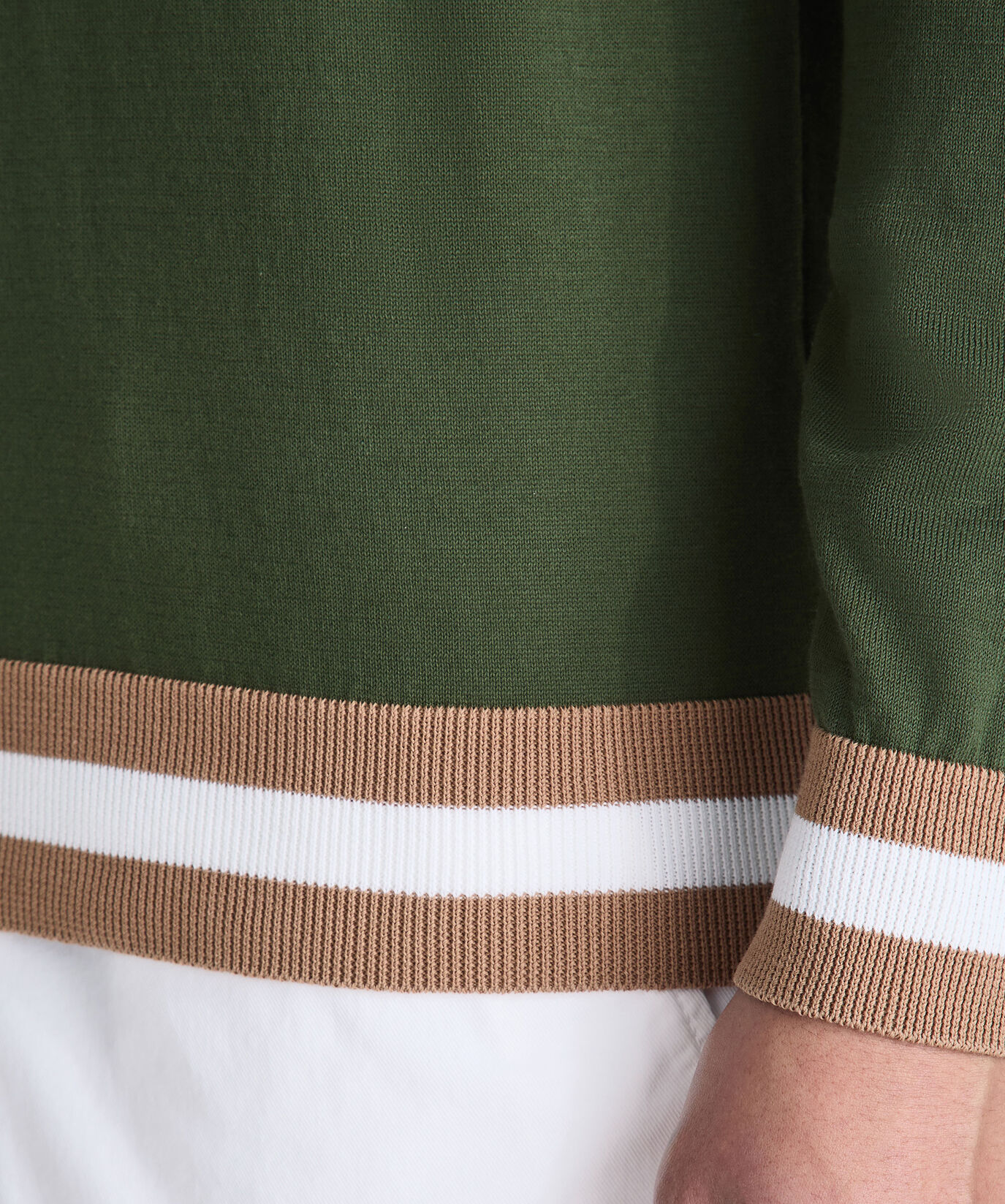 Cotton knit sweater with contrasting details  Peuterey - large image number 2