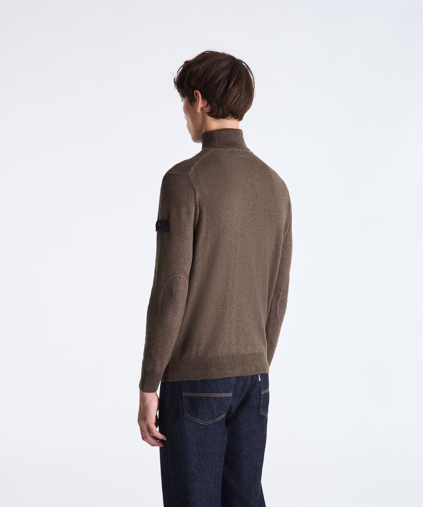 Wool and Cotton Blend Turtle-Neck Sweater  Peuterey - large