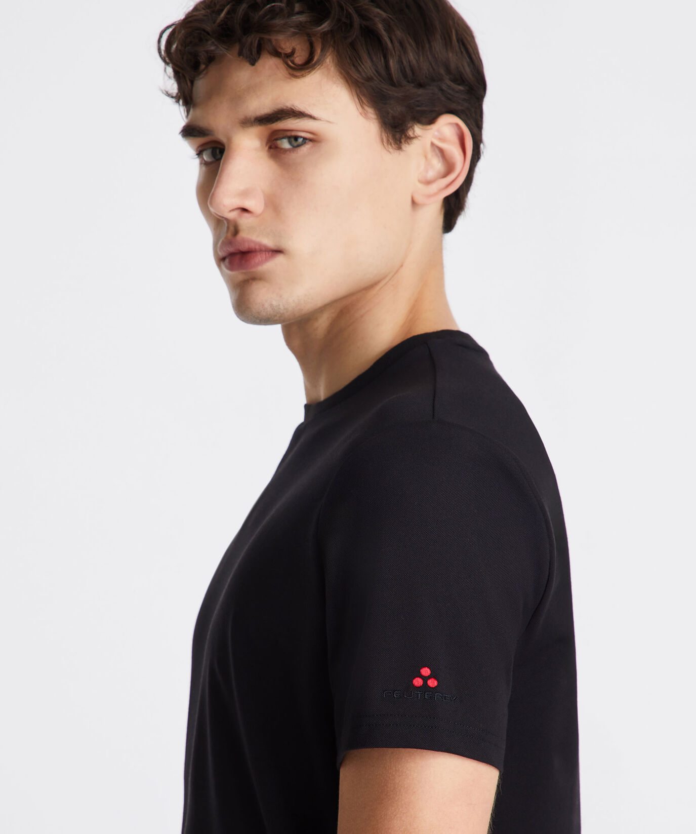 Stretch cotton and silk pique t-shirt  Peuterey - large