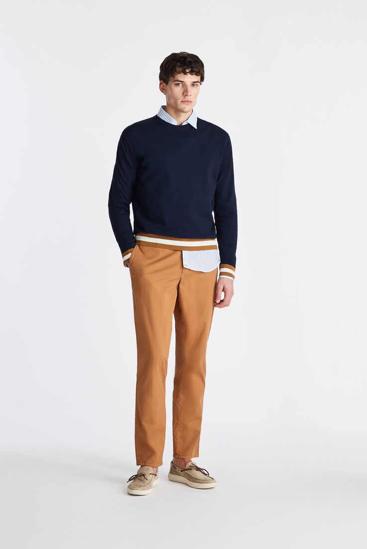 Maglia in tricot di cotone con dettagli a contrasto  Peuterey - medium