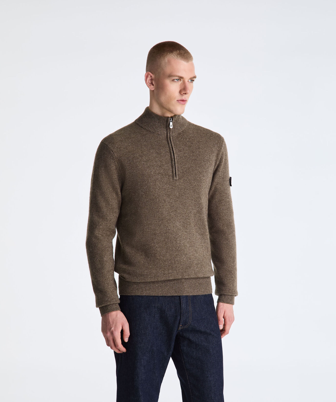 Pullover aus Yakwolle mit halbem Rei&szlig;verschluss  Peuterey - large image number 1