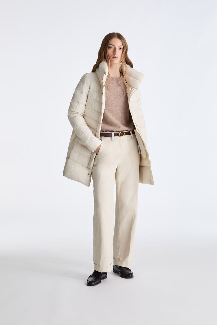 Lange schmale Daunenjacke mit hohem Kragen  Peuterey - medium