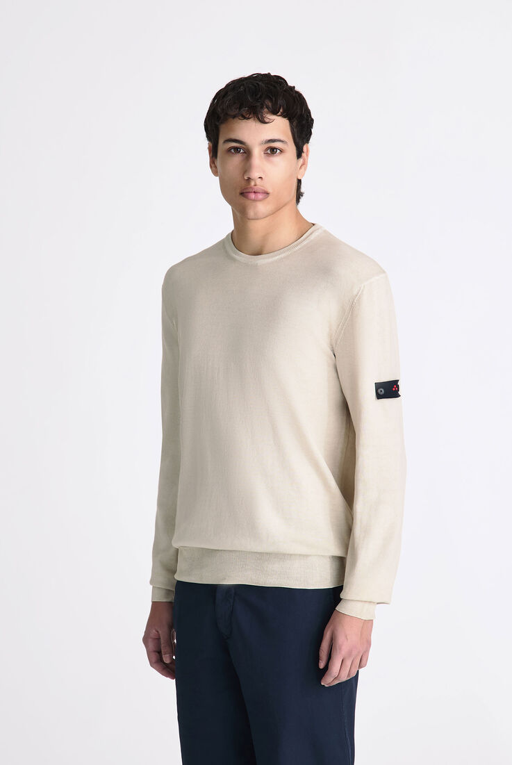 Pullover aus st&uuml;ckgef&auml;rbtem Baumwolltrikot  Peuterey - medium