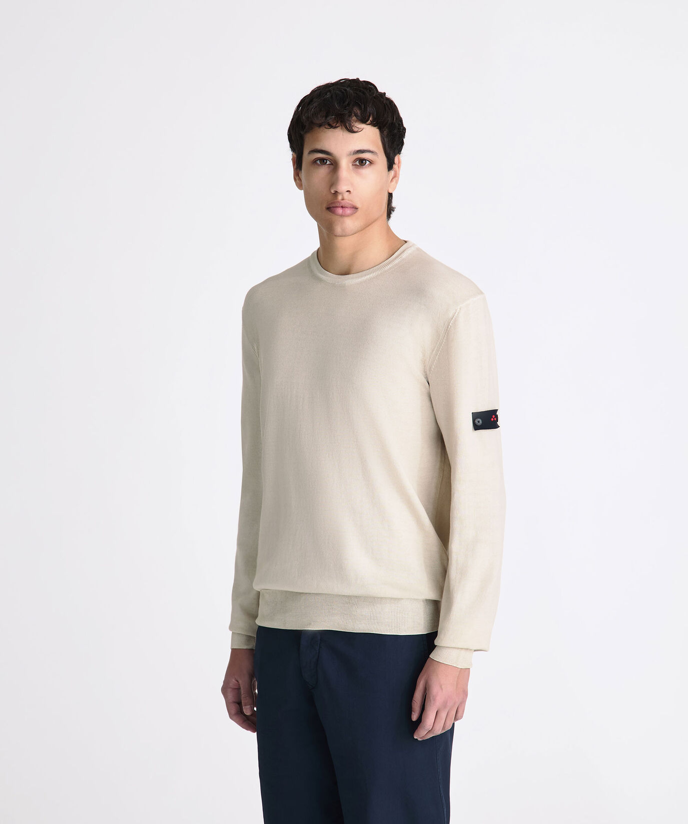 Garment-dyed cotton knit sweater  Peuterey - large image number 1