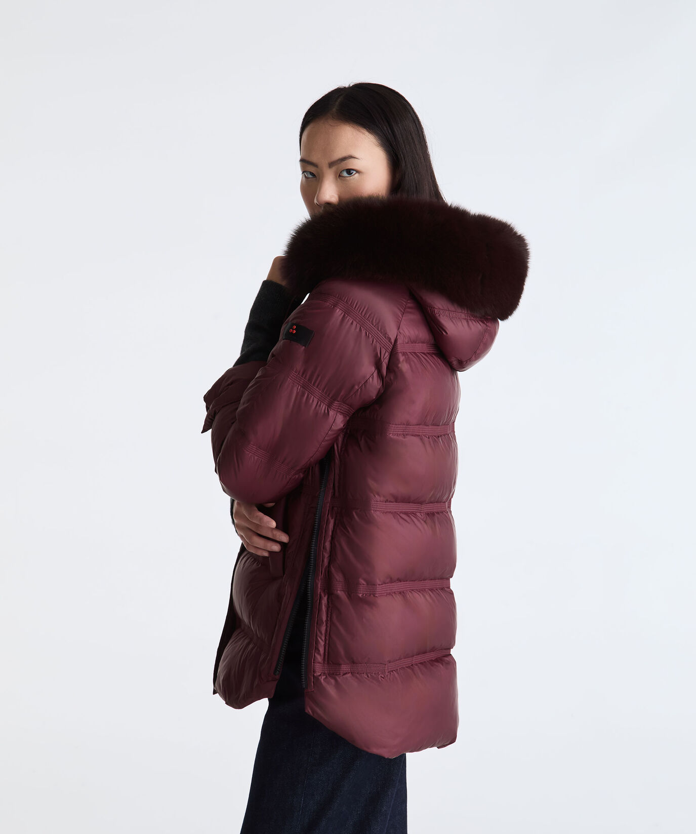 Puffer Jacket with Fur Edging  Peuterey - large