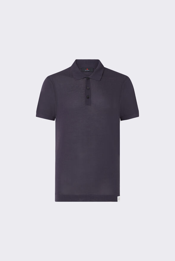 Garment dyed cotton knit classic polo shirt  Peuterey - medium