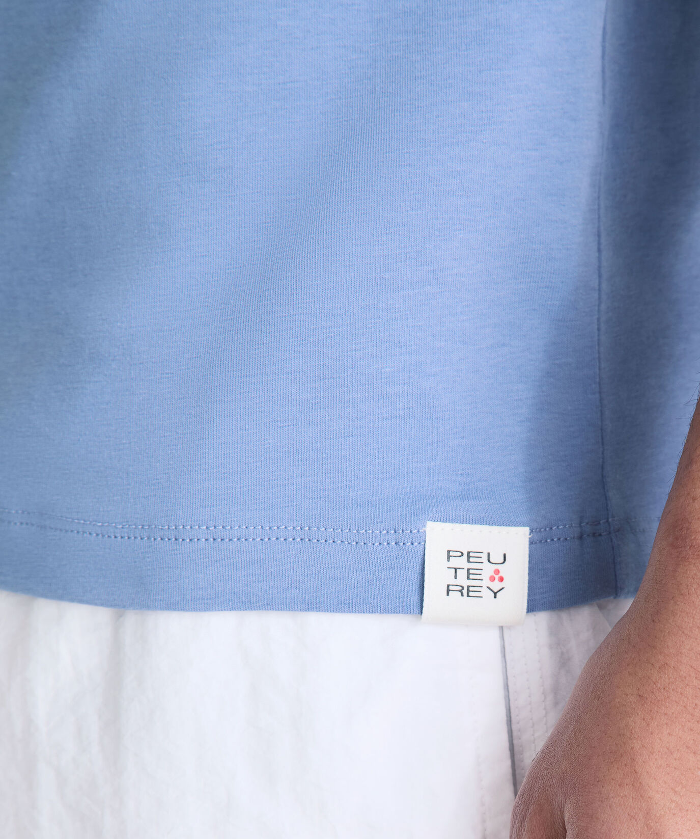 Stretch cotton T-shirt with printed logo  Peuterey - large