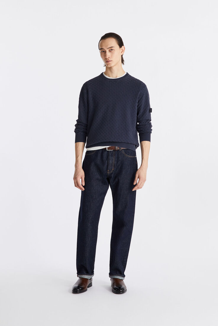 Pull avec construction g&eacute;om&eacute;trique  Peuterey - medium