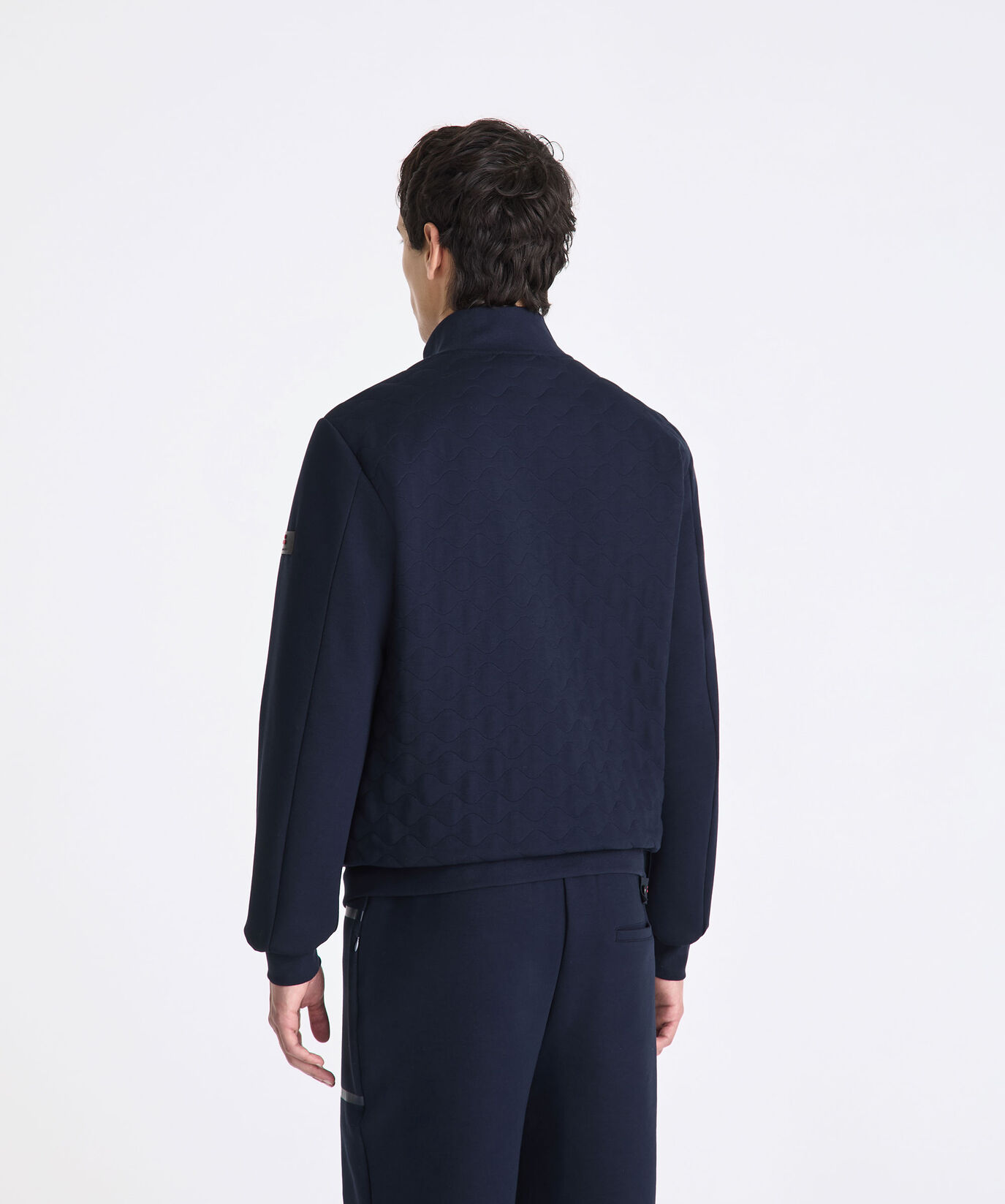 Blouson bomber matelass&eacute; avec motif ondul&eacute;  Peuterey - large