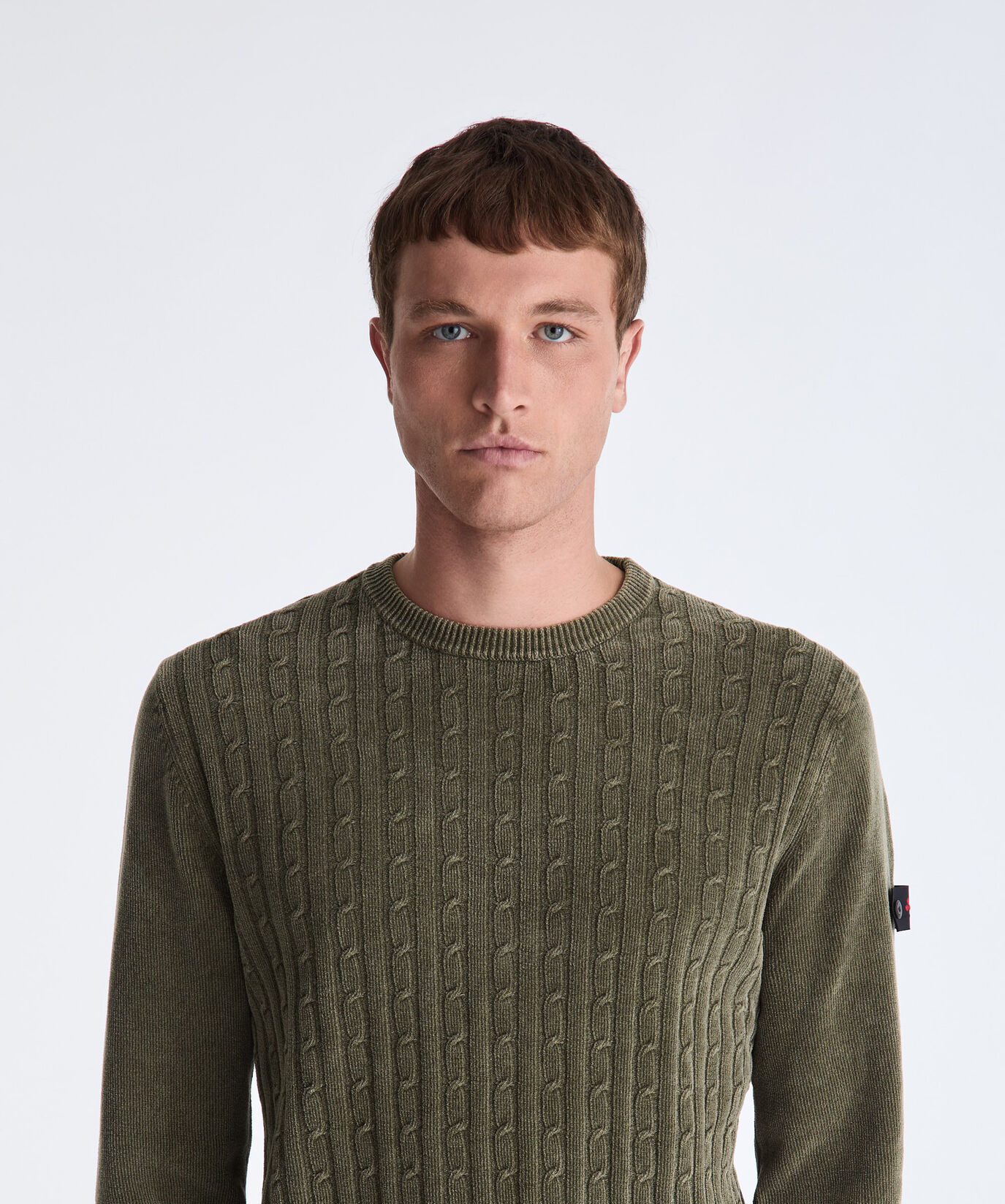 Chenille Cable Knit Sweater  Peuterey - large