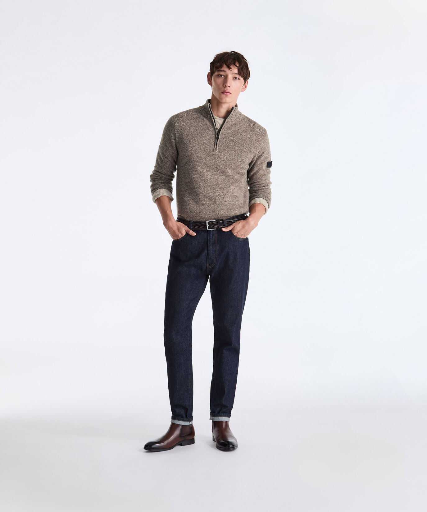 Moulin&eacute; Wool Sweater with Half Zip  Peuterey - large image number 0