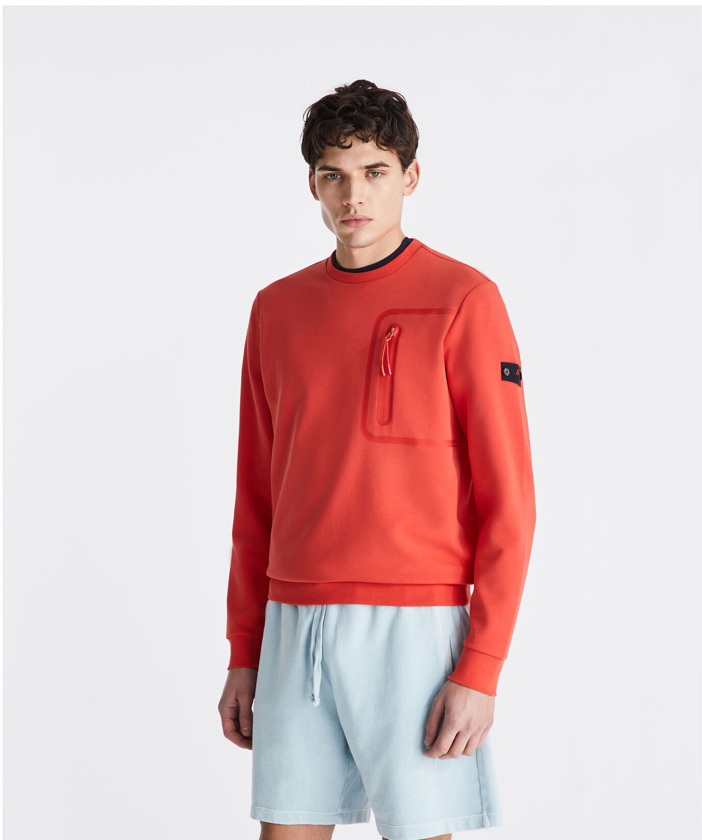 Sweatshirt with chest pocket and taping  Peuterey - large image number 1