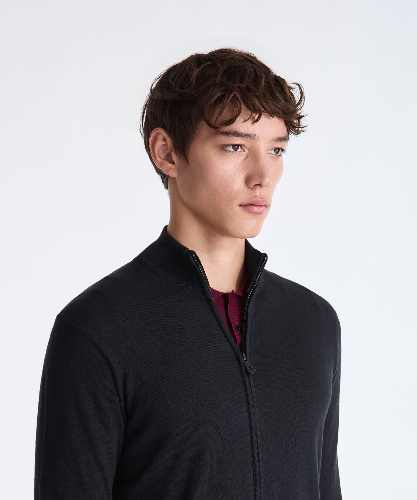 Wool and Cotton Blend Sweater with Central Zip  Peuterey - large image number 4