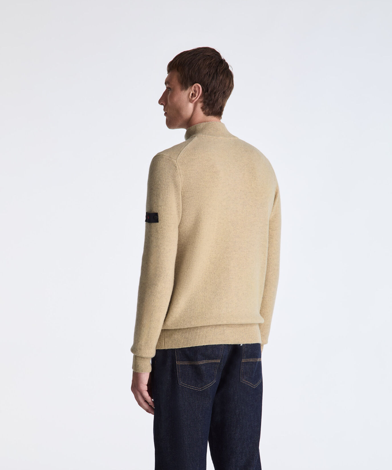 Maglia mezza zip in lana yak  Peuterey - large image number 3