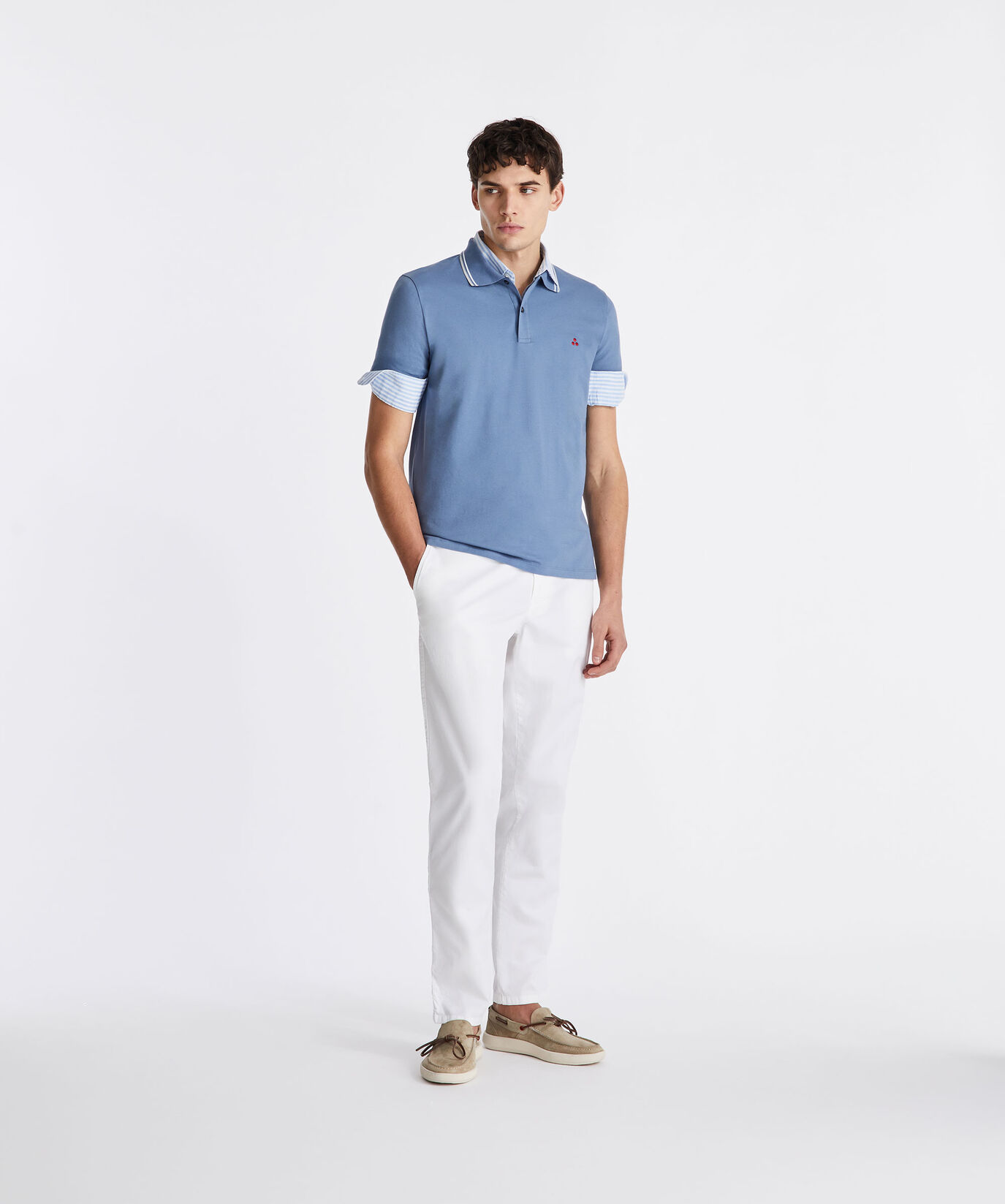 Stretch cotton pique polo shirt  Peuterey - large image number 0